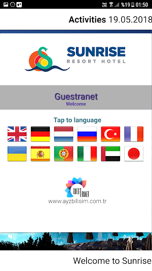 Sunrise Resort Guestranet Screenshot 1