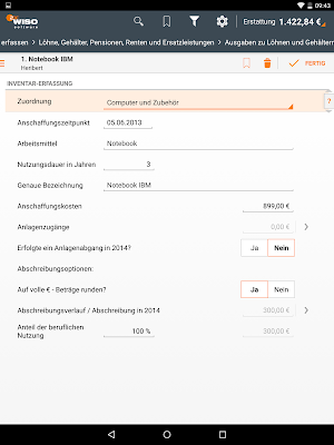 WISO steuer:App 2015 Screenshot 2