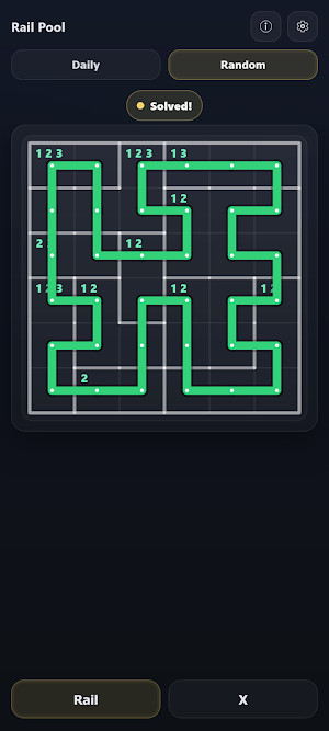 Rail Pool - Rail Path Puzzle Screenshot 0