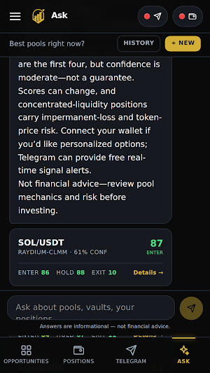 WealthVille: DeFi Yield Vaults Screenshot 1