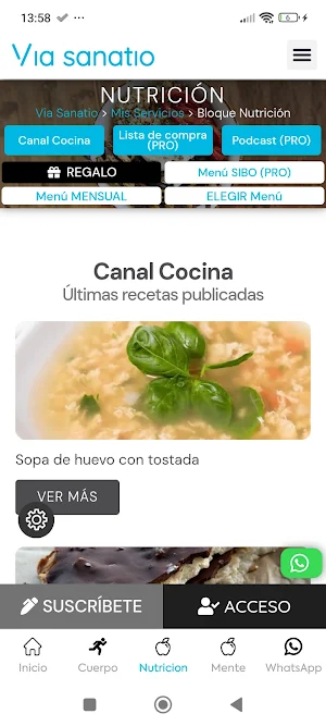 via sanatio salud Screenshot 2