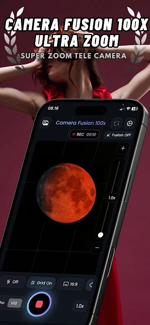 Camera Fusion Ultra Zoom 100x Screenshot 1