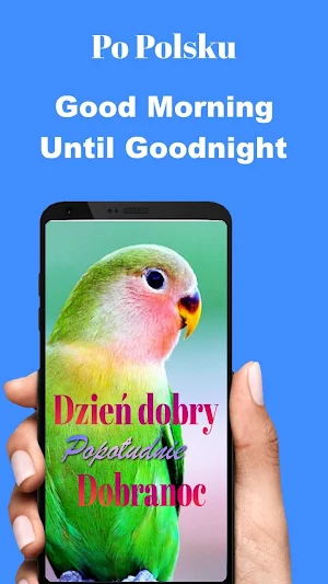 Polish Good Morning Afternoon & Good Night Wishes Screenshot 0