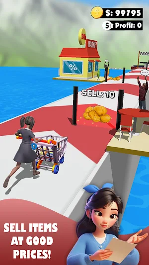 Crazy Supermarket Running Game Screenshot 0