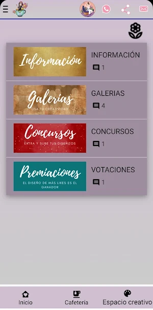 Foro creativo de diseño Screenshot 1