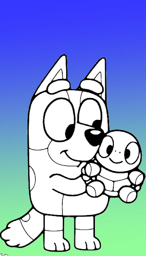 bluey bingo coloring games Screenshot 1