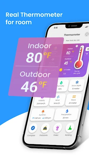 Thermometer for room Radar Pro Screenshot 0