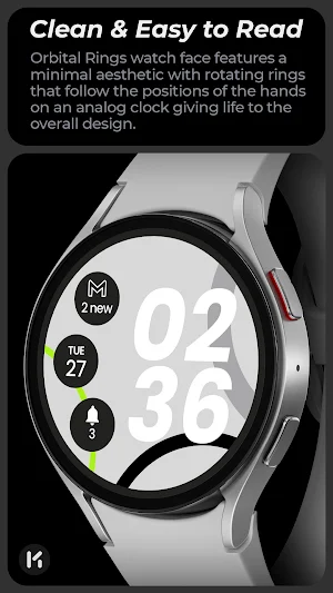 Orbital Rings Watch Face Screenshot 1