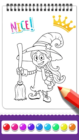 halloween coloring book pages Screenshot 3