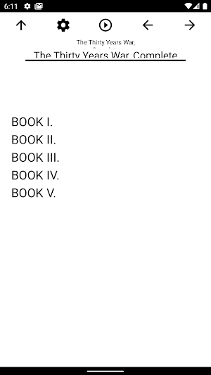 Book, The Thirty Years War, Complete Screenshot 0