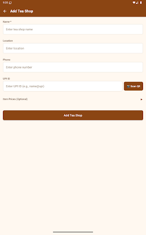 Tea Shop Account Screenshot 3