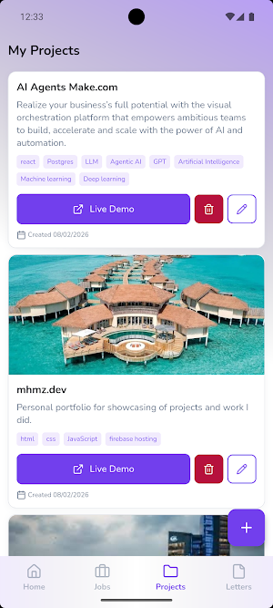 Lensfolio - AI Driven Job Hunt Screenshot 2
