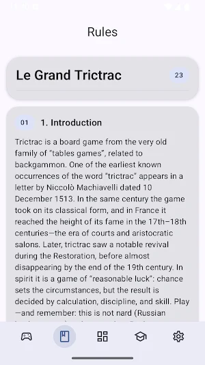 Trictrac Screenshot 3