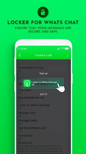 Chat locker for WhatsApp - Private chat Screenshot 3