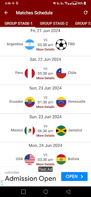Football Live Scores 2024 Screenshot 0