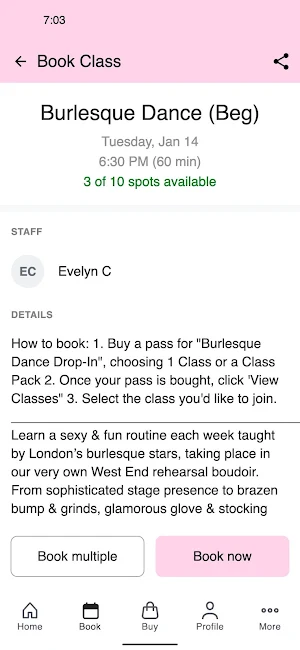 Soho School of Burlesque Screenshot 2