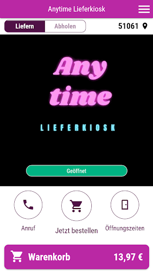 Anytime Lieferkiosk Screenshot 0