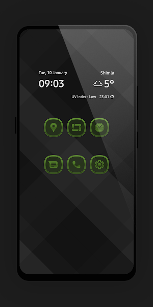 Matte Glass Green Icon Pack Screenshot 0