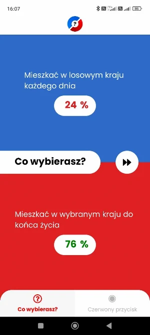 Co wybierasz? Screenshot 1