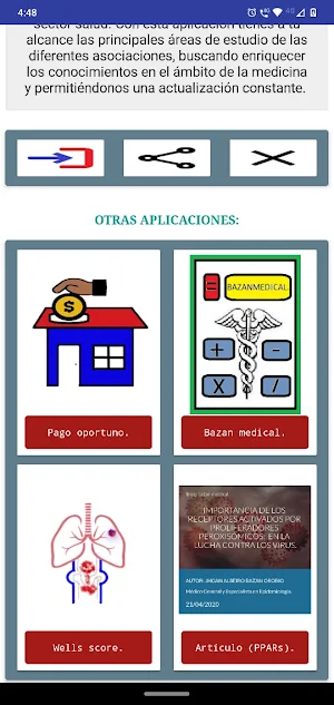 Webinars Salud. Screenshot 2