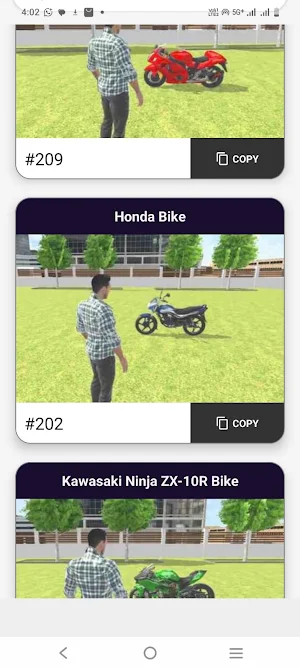 Indian GT5 Bikes 3D Cheat Code Screenshot 3