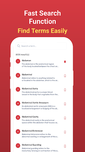 Medical Terms Dictionary Screenshot 2