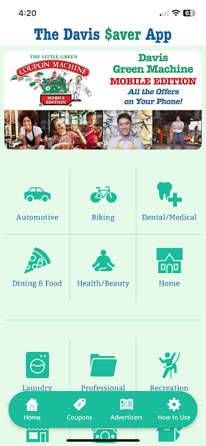 The Davis Saver app Screenshot 0