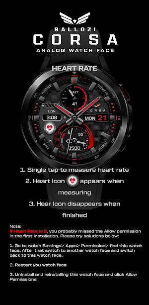 BALLOZI CORSA Watch Face Screenshot 3