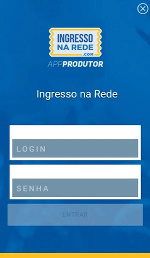 Ingresso na Rede - Produtor Screenshot 1