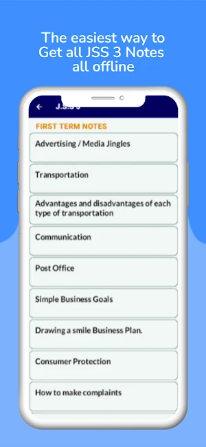 Business Studies (J.S.S 1-3) Screenshot 3