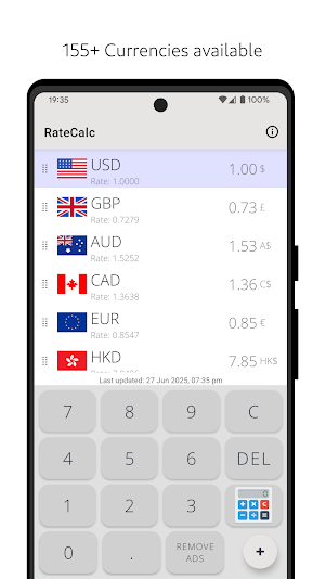 RateCalc Screenshot 1