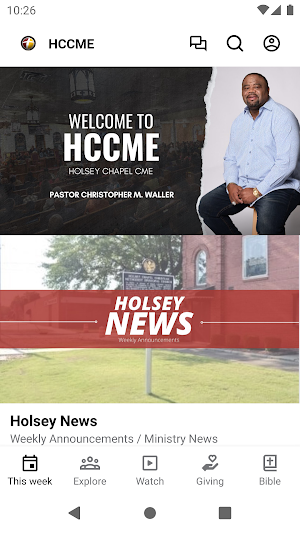 Holsey Chapel CME Church Screenshot 0
