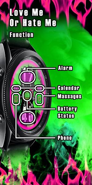 Love Me Or Hate Me_Watchface Screenshot 2