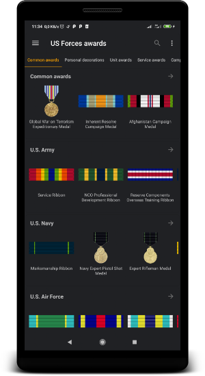 US Forces awards Screenshot 0