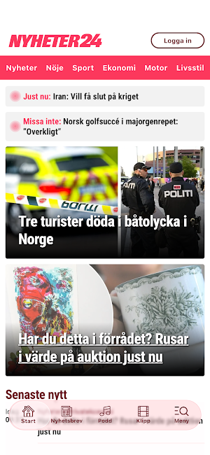 Nyheter24 Screenshot 0