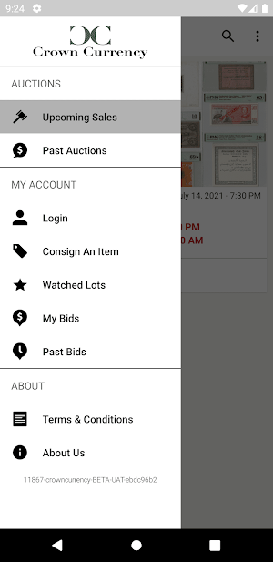 Crown Currency Auctions Screenshot 1