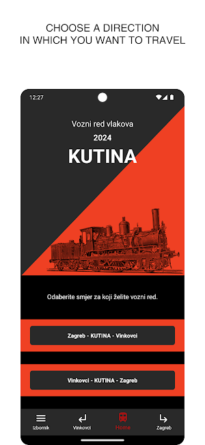 Kutina train timetable Screenshot 0
