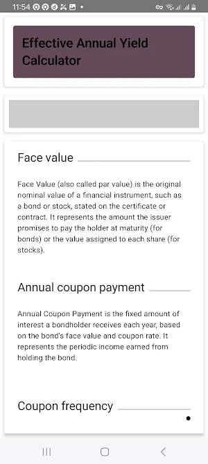 EAY Calculator Screenshot 2
