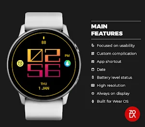 Flame Tech Watch Face Screenshot 1