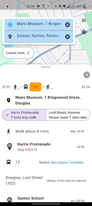 PlanMyBus - Isle of Man Buses Screenshot 3