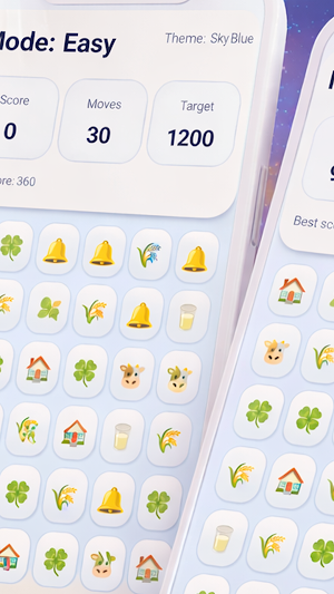 Cow Match 3 Screenshot 2