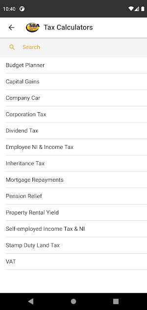 SBA Accountants Screenshot 2