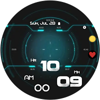 Future GUI Animated Watch Face