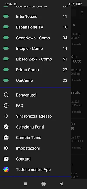Como notizie Screenshot 1