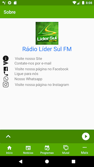 Rádio Líder Sul FM Screenshot 3