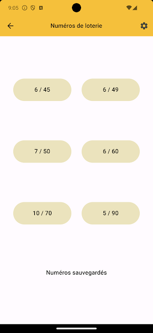Numéros de loterie Screenshot 2