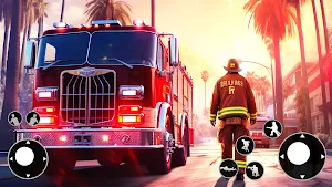 US Firefighter:Fire Truck Game Screenshot 0