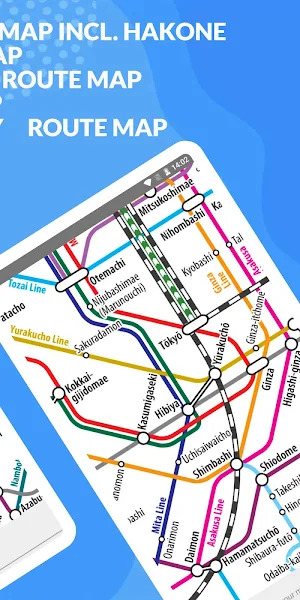 JAPAN RAIL METRO MAP Screenshot 2