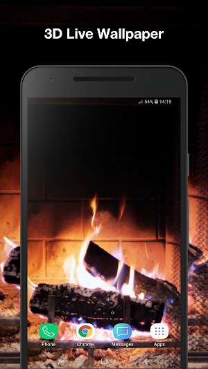 3d Fireplace Wallpaper Pro Screenshot 0
