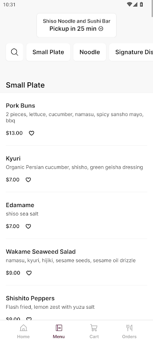 Shiso Noodle and Sushi Bar Screenshot 1